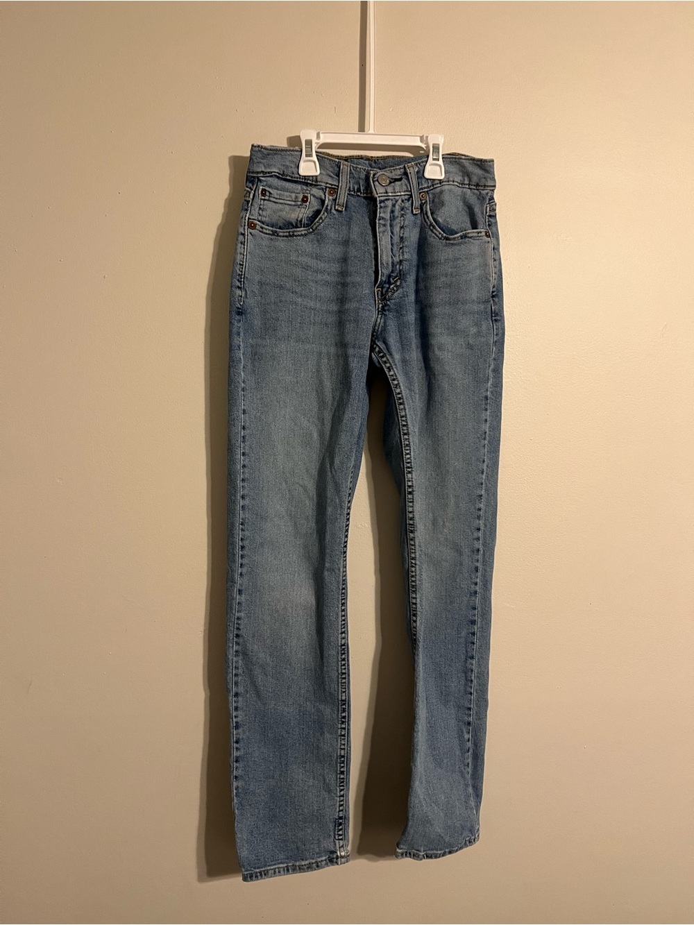 Levi's 514 Men's Straight Fit Jeans Light Wash Size 29x32 Blue Denim
